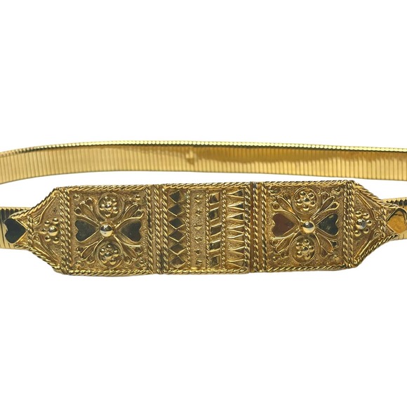 Accessocraft Gold Color Stretch Belt Buckle (Vintage) - Picture 3 of 5